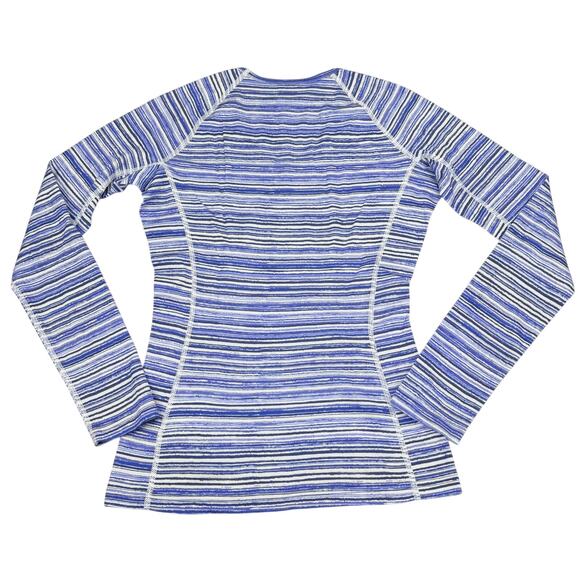 ICEBREAKER Women's New Zealand Merino Bodyfit+ 200 Long Sleeve Top Sz XS Striped - Picture 6 of 6